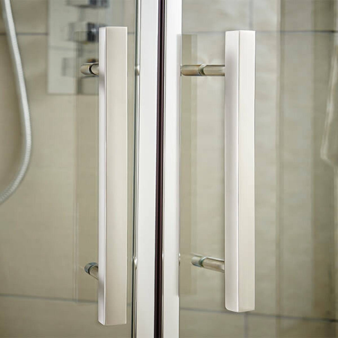 Hudson Reed Apex 800mm Hinged Shower Door with Square Handle MH80-E8