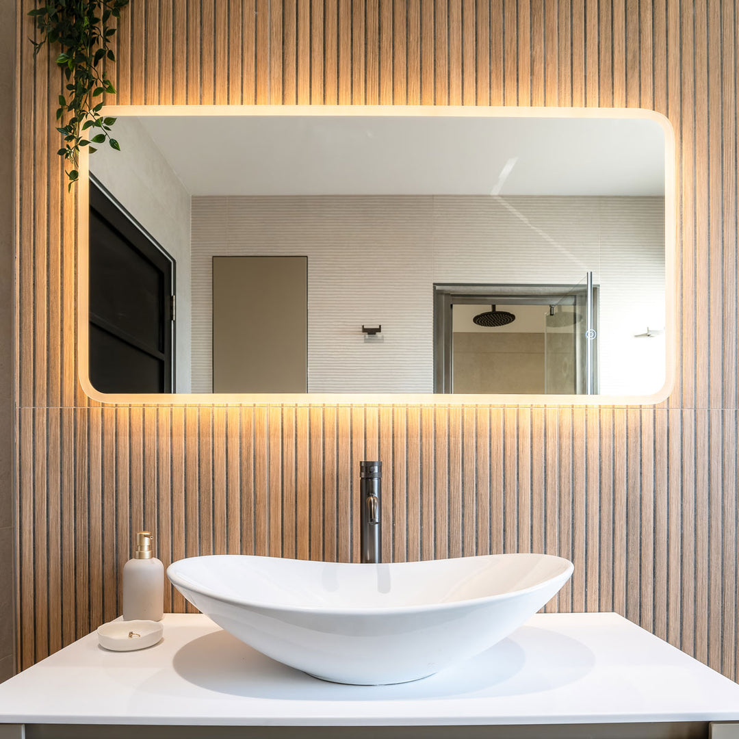 Stream 1200 x 600mm Bluetooth LED Mirror