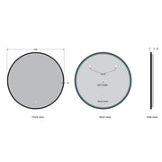 Rondo 800mm Round LED Mirror - Technical drawing