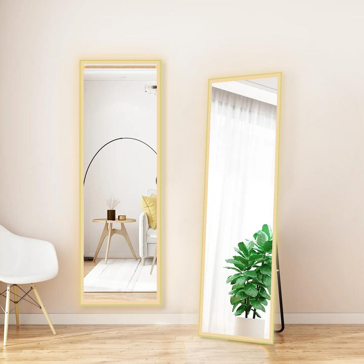 Belleza 1500mm x 500mm Brushed Brass LED Mirror with Colour Change