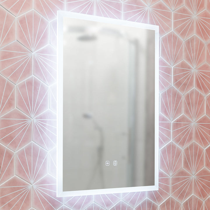Miami 700 x 500mm Bluetooth LED Mirror with Colour Change