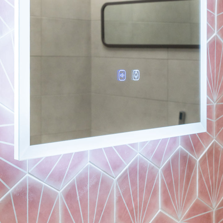 Miami 700 x 500mm Bluetooth LED Mirror with Colour Change