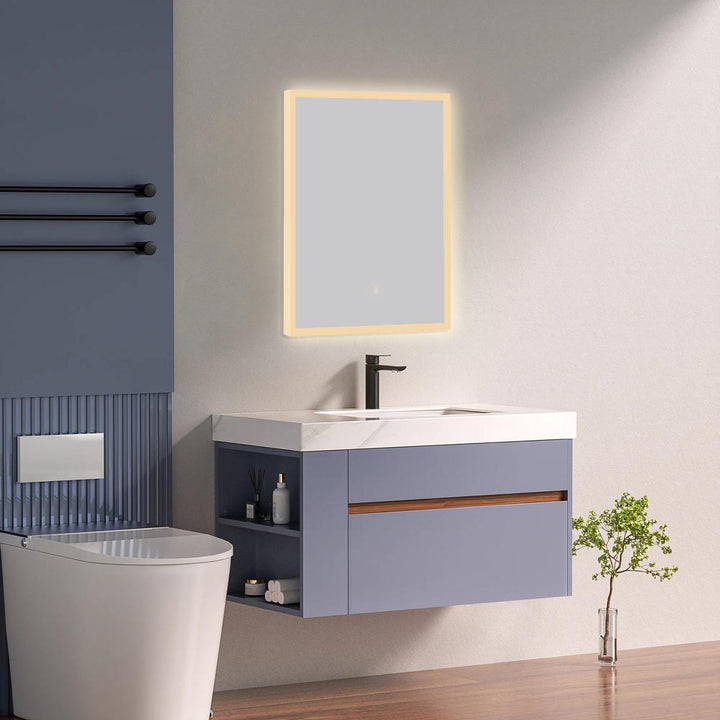 Miami 700 x 500mm Bluetooth LED Mirror with Colour Change