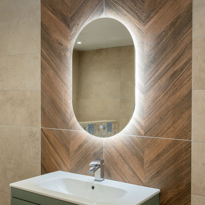 Tablet 800mm x 500mm LED Mirror with Colour Change