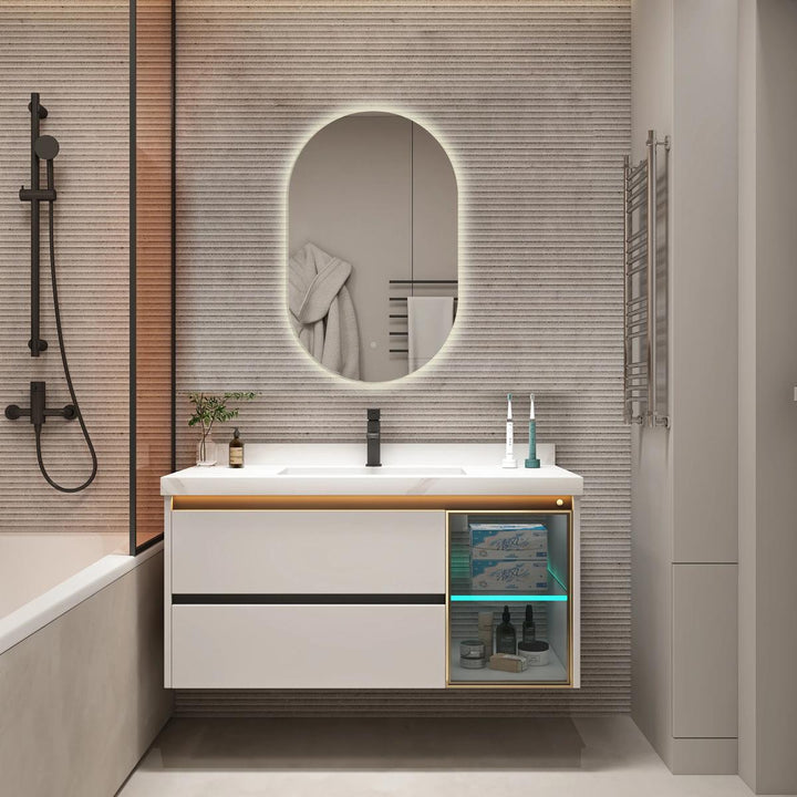 Tablet 800mm x 500mm LED Mirror with Colour Change