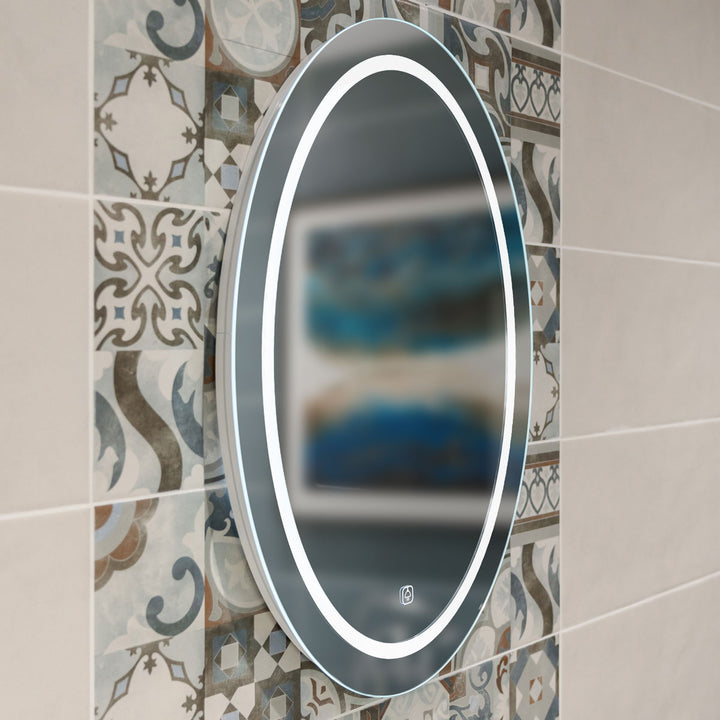 Bonita 700mm x 500mm Oval LED Mirror with Colour Change
