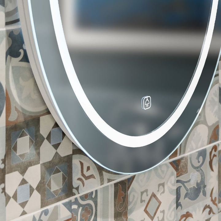 Bonita 700mm x 500mm Oval LED Mirror with Colour Change