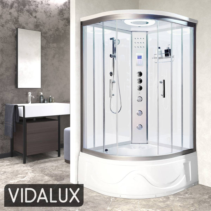 Vidalux Miami 1050mm Steam Shower Enclosure - White