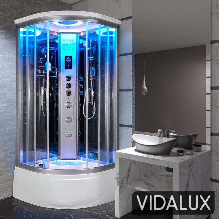 Vidalux Miami 1050mm Steam Shower Enclosure - Mirror