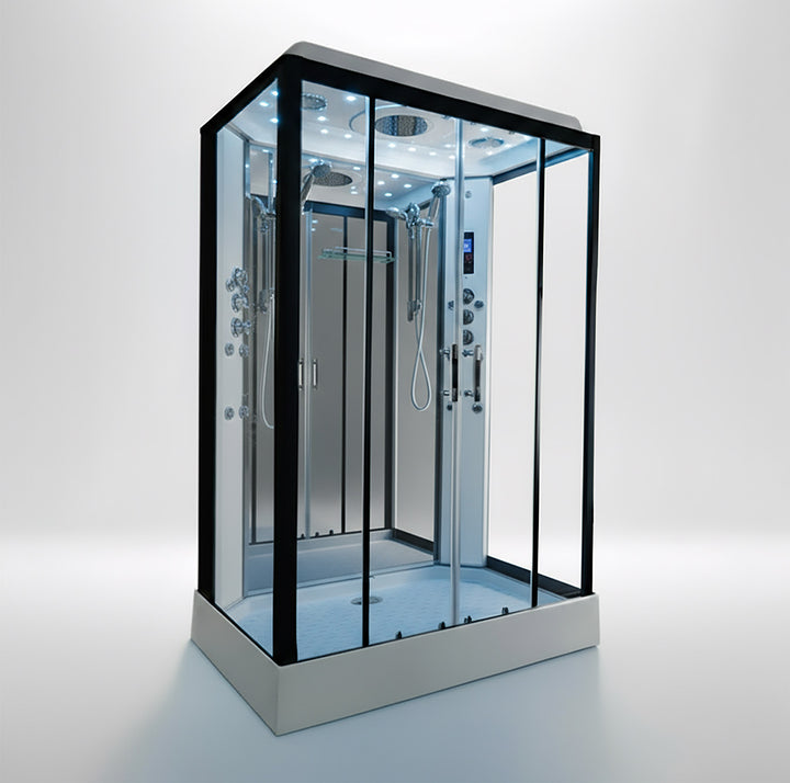 Insignia Platinum 1400 x 900mm Twin Shower Cabin - Black