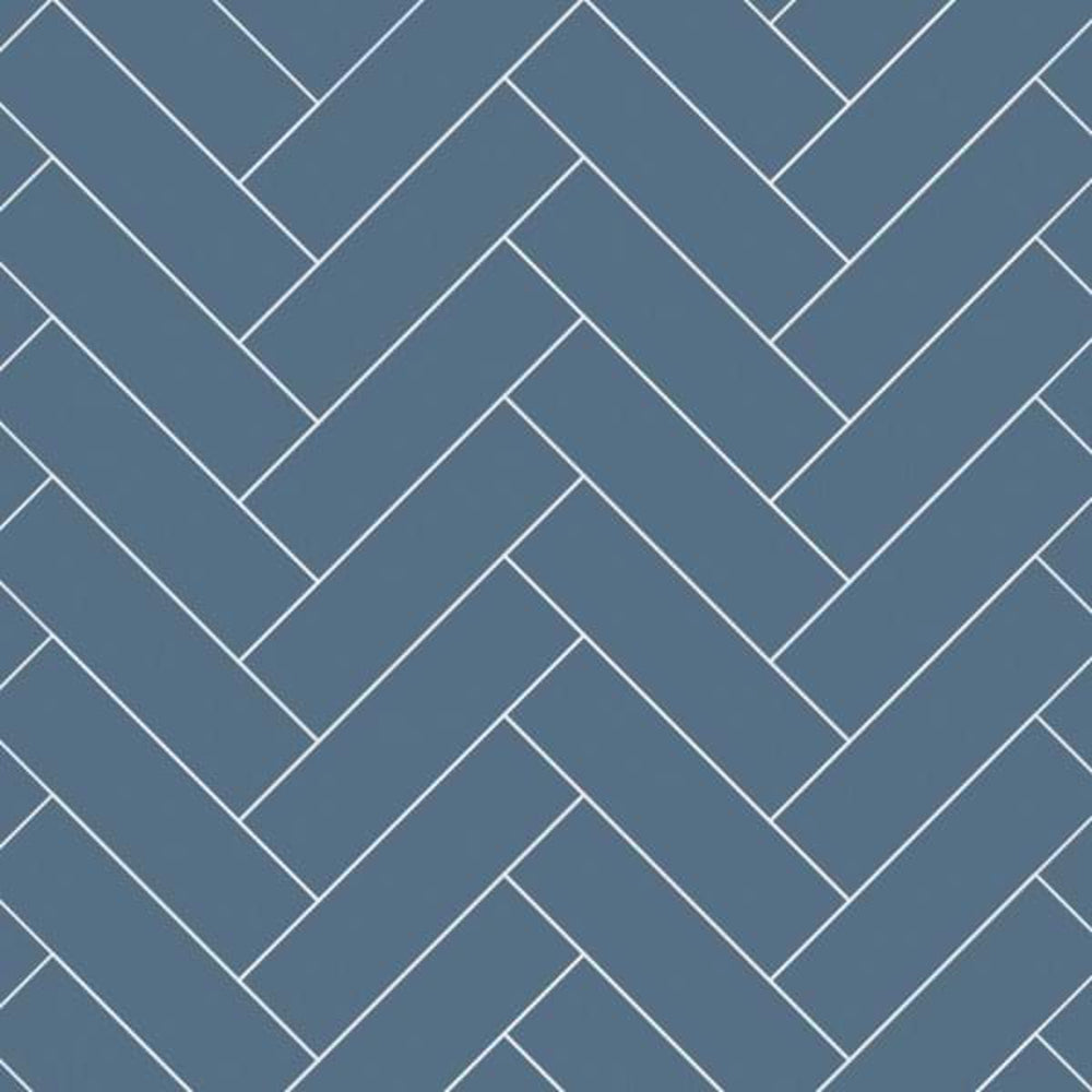 Multipanel Herringbone Tile Collection Misty Blue 598mm Tongue & Groove Panel