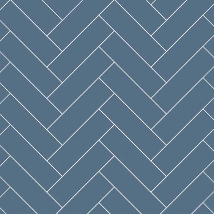 Multipanel Herringbone Tile Collection Misty Blue 598mm Tongue &amp; Groove Panel