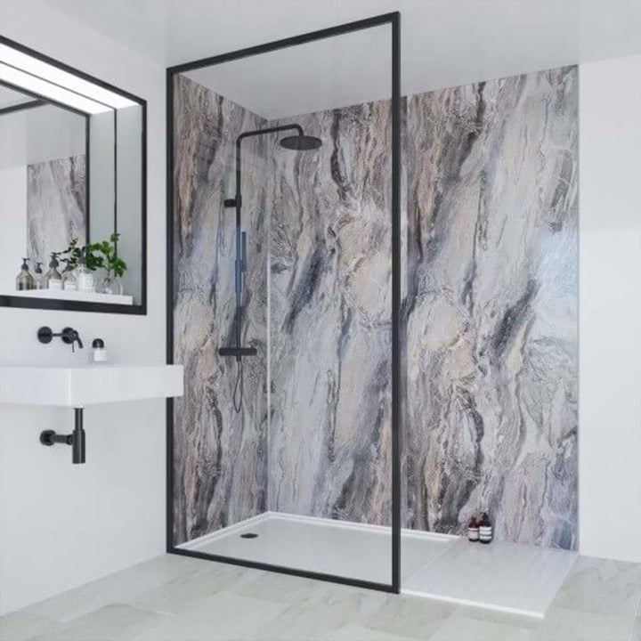 Multipanel Classic Collection Cappuccino Stone 1200mm Shower Panel