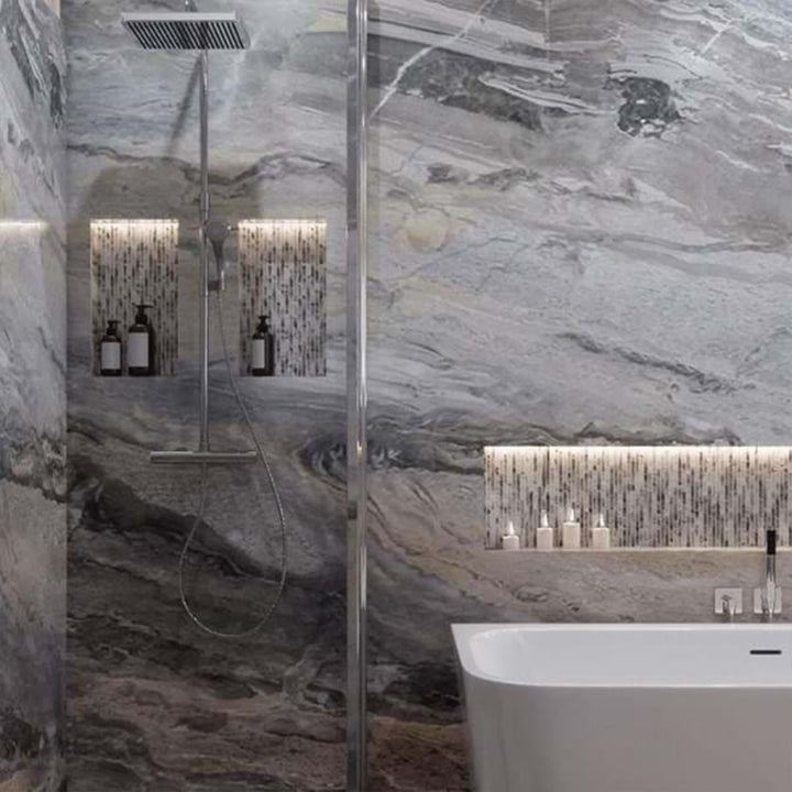 Multipanel Classic Collection Cappuccino Stone 1200mm Shower Panel