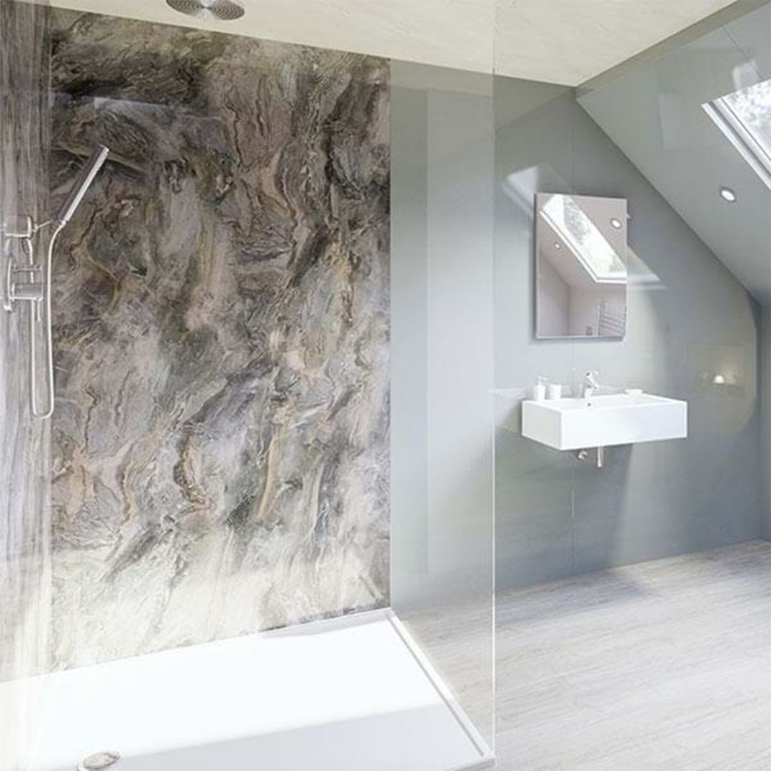Multipanel Classic Collection Cappuccino Stone 1200mm Shower Panel