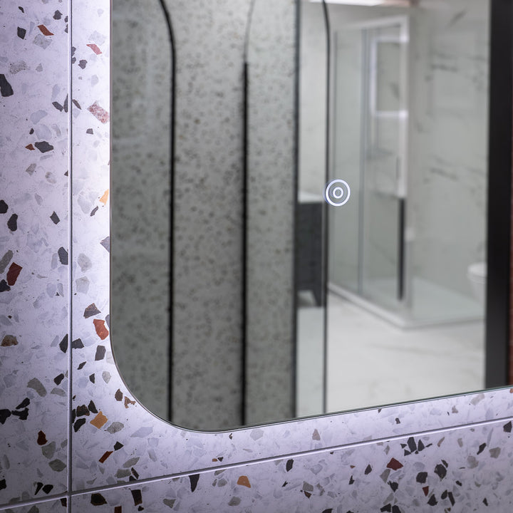 Luca 800 x 600mm Backlit LED Mirror with Demister