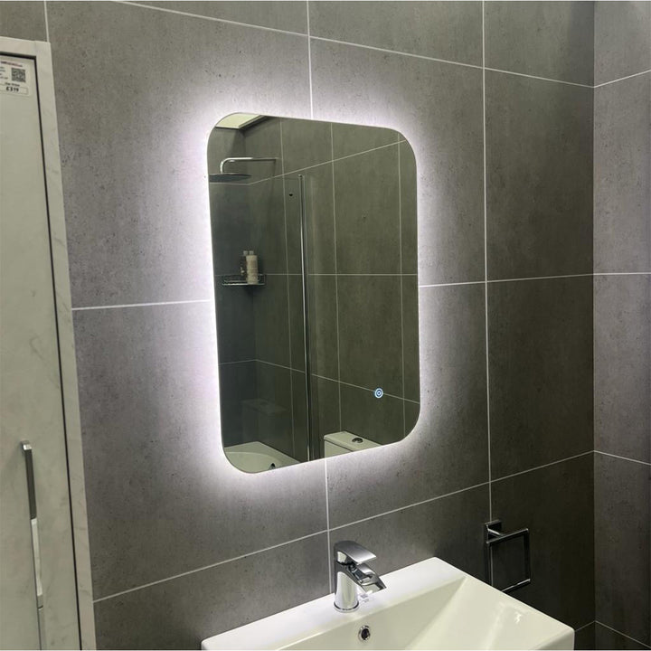 Luca 800 x 600mm Bluetooth LED Mirror with Demister