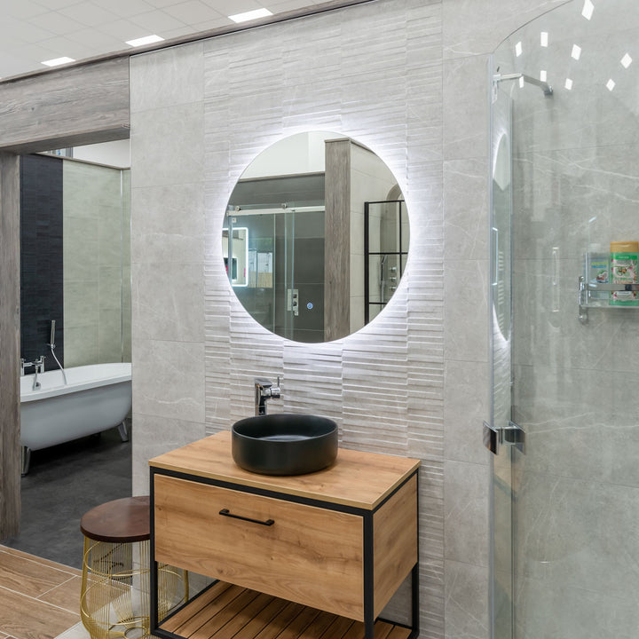 Bella 1200mm Round Backlit LED Mirror with Demister