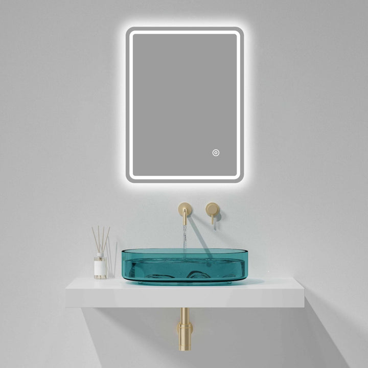 Lumen 700 x 500mm Bluetooth LED Mirror with Demister and Speakers