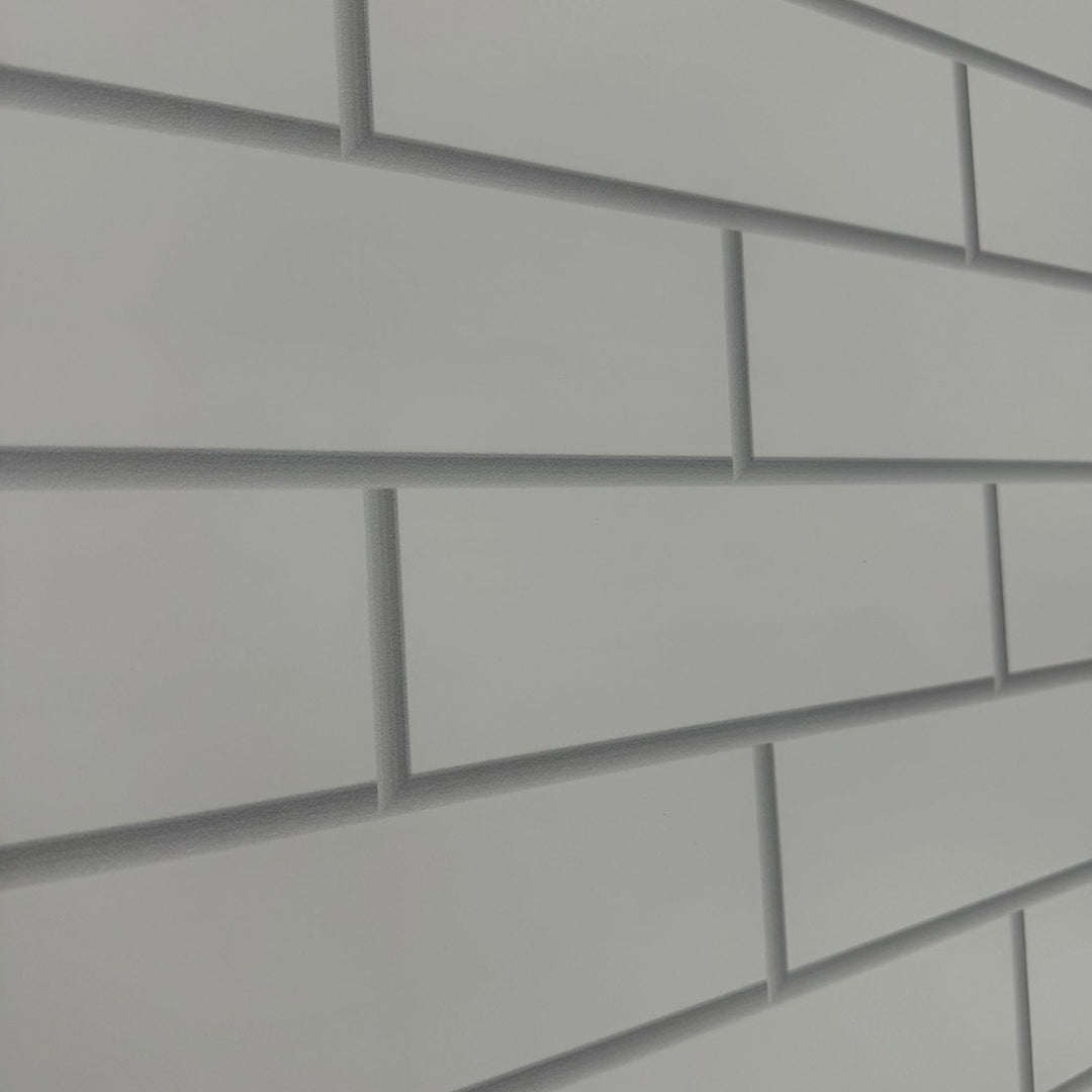 Lusso Panel Metro White Tile 1m Twin Pack