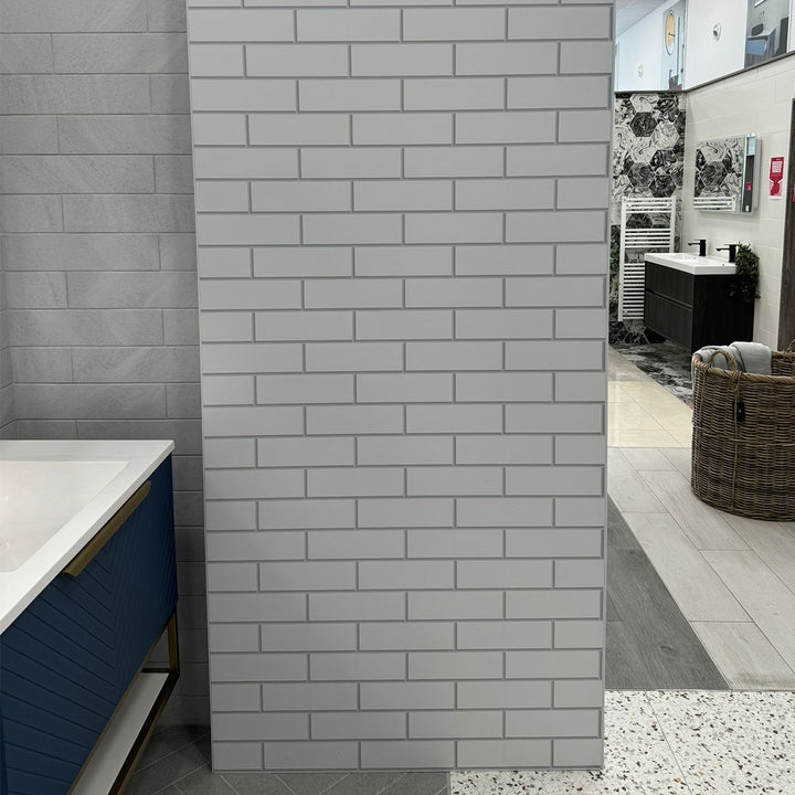 Lusso Panel Metro White Tile 1m Twin Pack