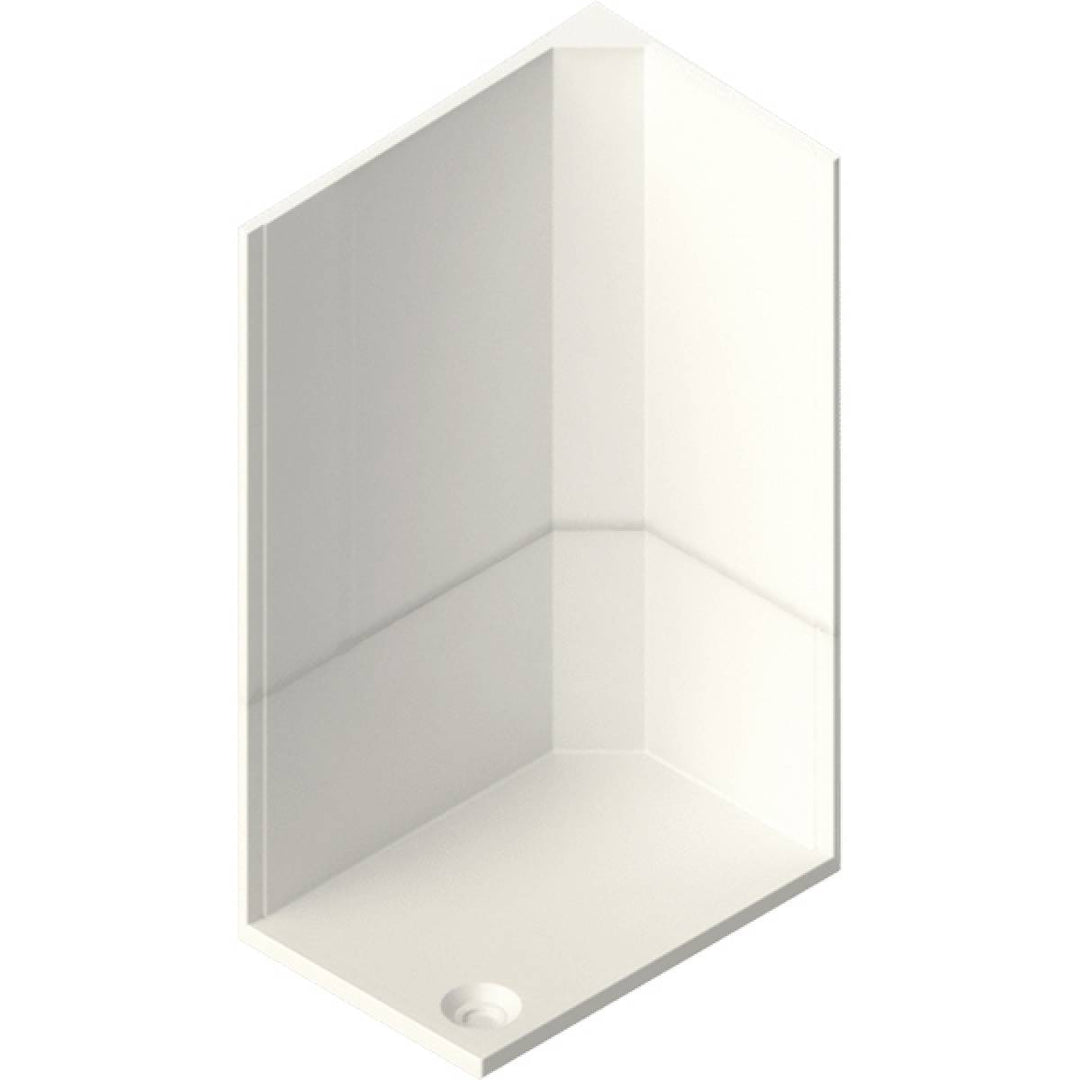 Neptune 1200 x 900mm Porcelain White Rectangle Leak Free Shower Pod - Left Hand