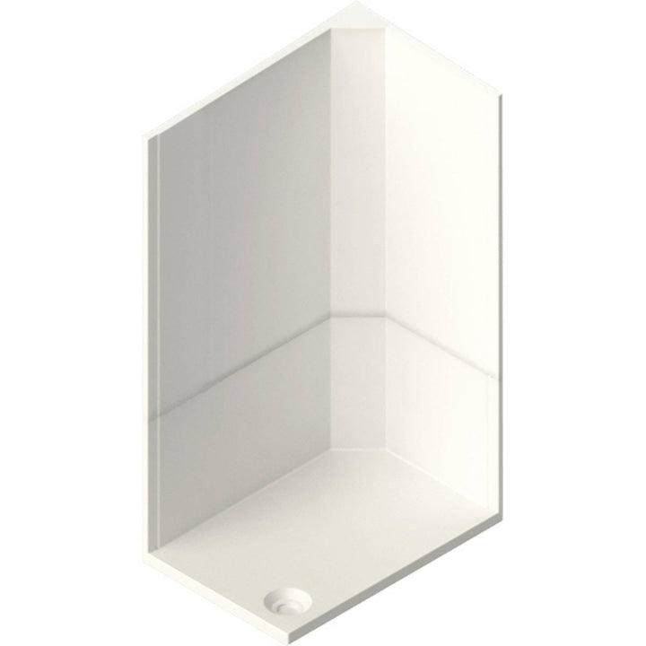 Neptune 1200 x 900mm Porcelain White Rectangle Leak Free Shower Pod - Left Hand
