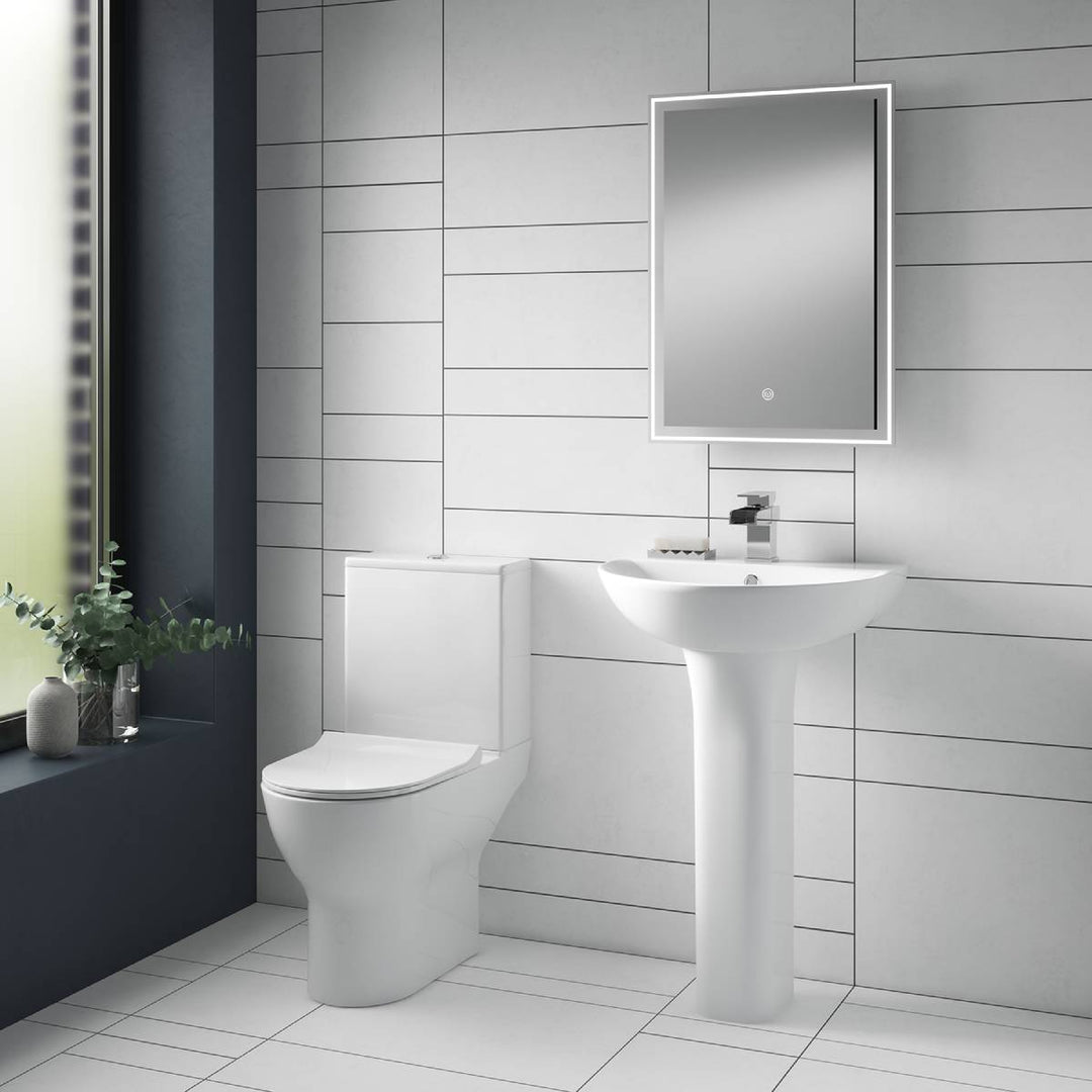 Nuie Freya Rimless Close Coupled Toilet &amp; Soft Close Seat