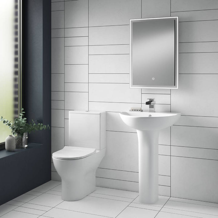 Nuie Freya Rimless Close Coupled Toilet &amp; Soft Close Seat