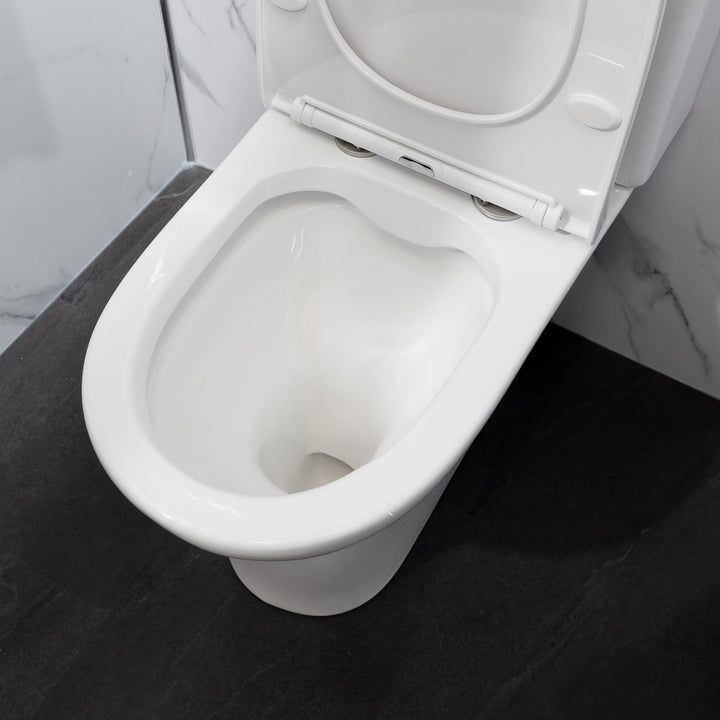 Nuie Freya Rimless Close Coupled Toilet &amp; Soft Close Seat