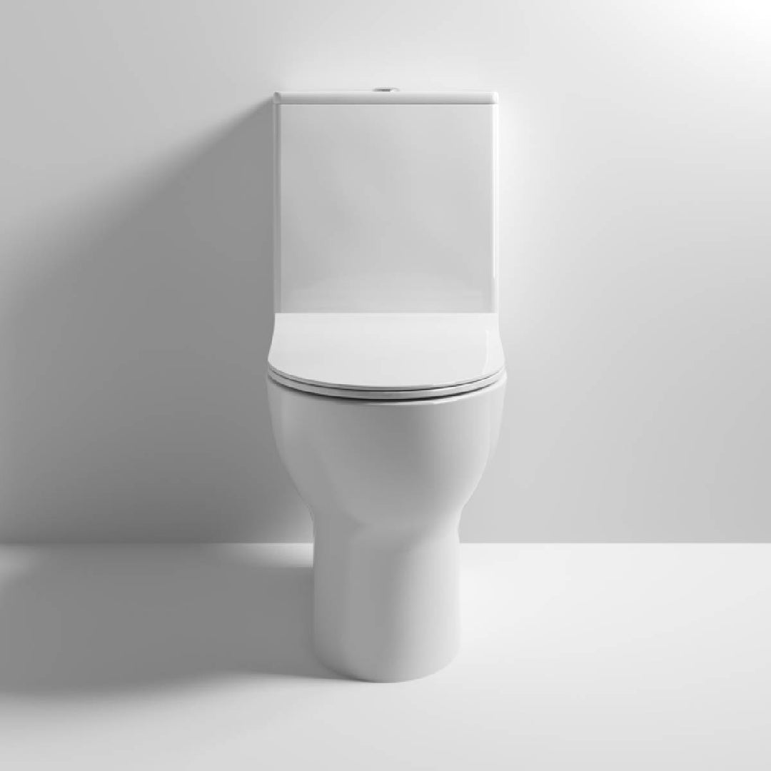 Nuie Freya Rimless Close Coupled Toilet &amp; Soft Close Seat