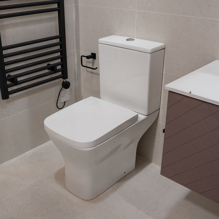 Nuie Ava Rimless Close Coupled Toilet &amp; Soft Close Seat