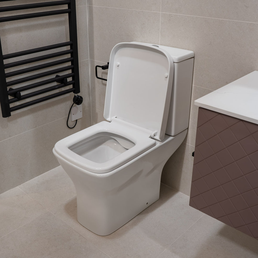 Nuie Ava Rimless Close Coupled Toilet &amp; Soft Close Seat