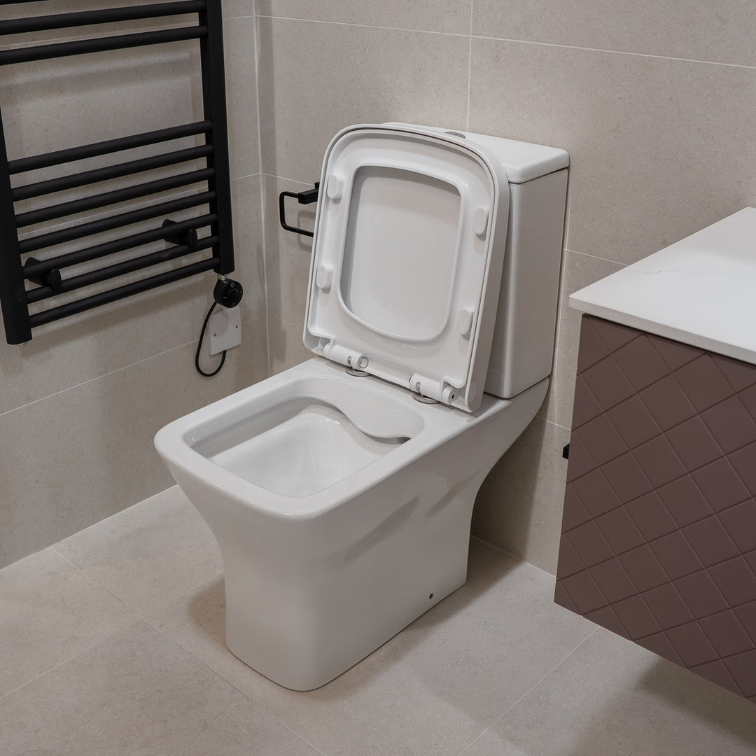 Nuie Ava Rimless Close Coupled Toilet &amp; Soft Close Seat