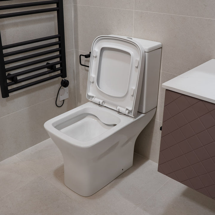 Nuie Ava Rimless Close Coupled Toilet &amp; Soft Close Seat