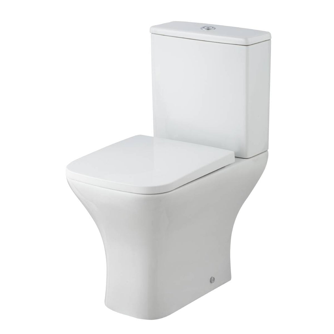 Nuie Ava Rimless Close Coupled Toilet &amp; Soft Close Seat