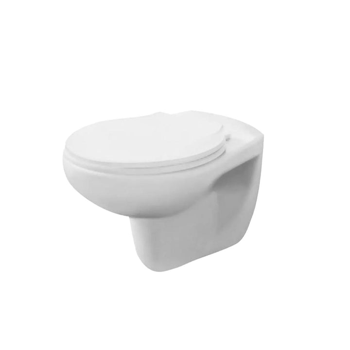 Nuie Melbourne Wall Hung Toilet with San 140 85cm Wall Hung Frame and Chrome Flush Plate