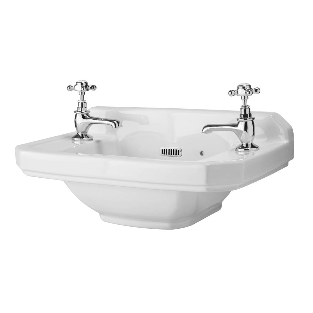 Richmond 515mm Cloakroom 2 Tap Hole Basin