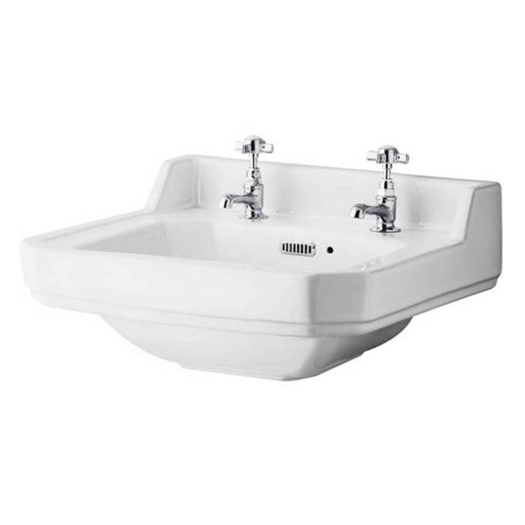 Richmond 560mm 2 Tap Hole Wall Hung Basin