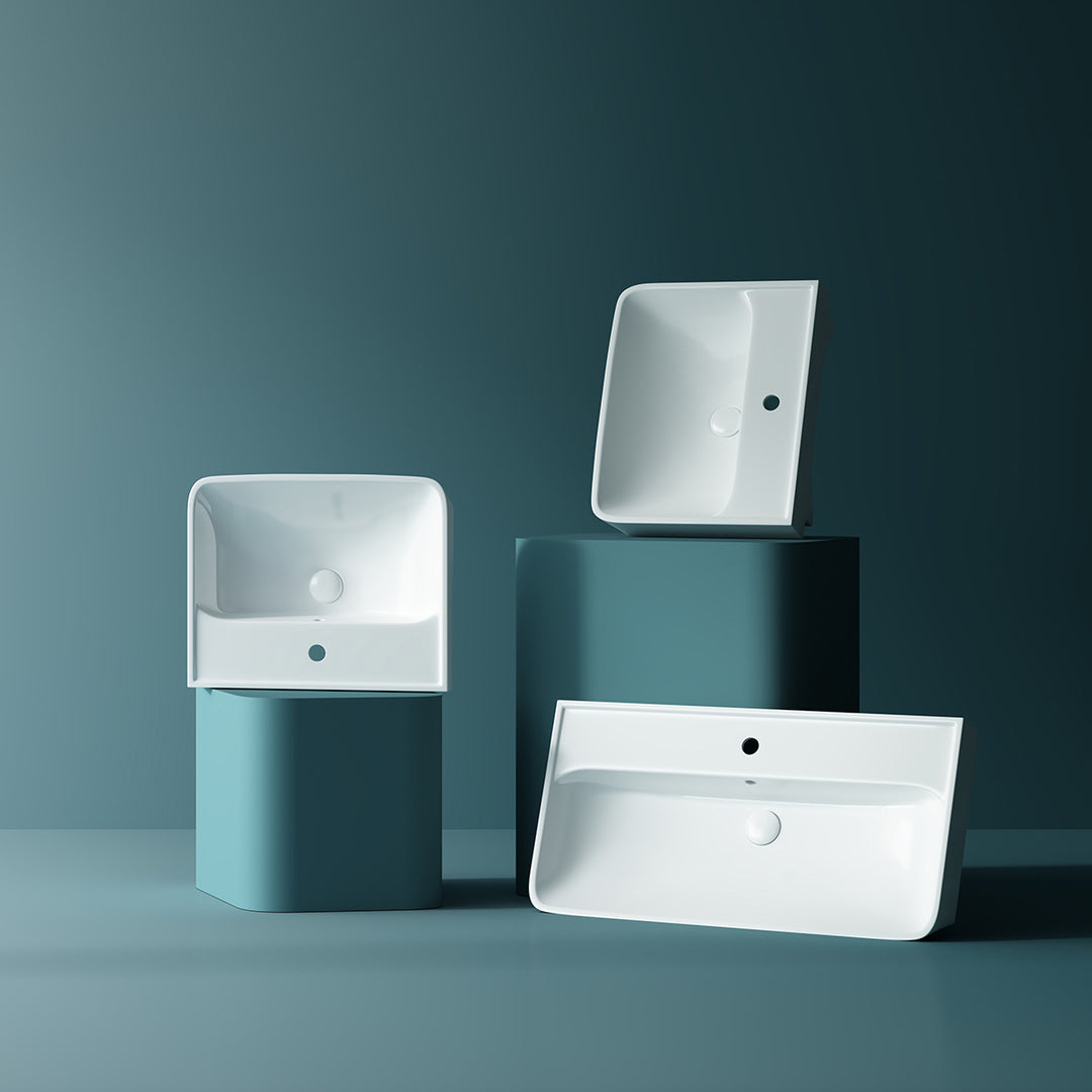 Neon 600mm Ceramic Vanity Basin - White