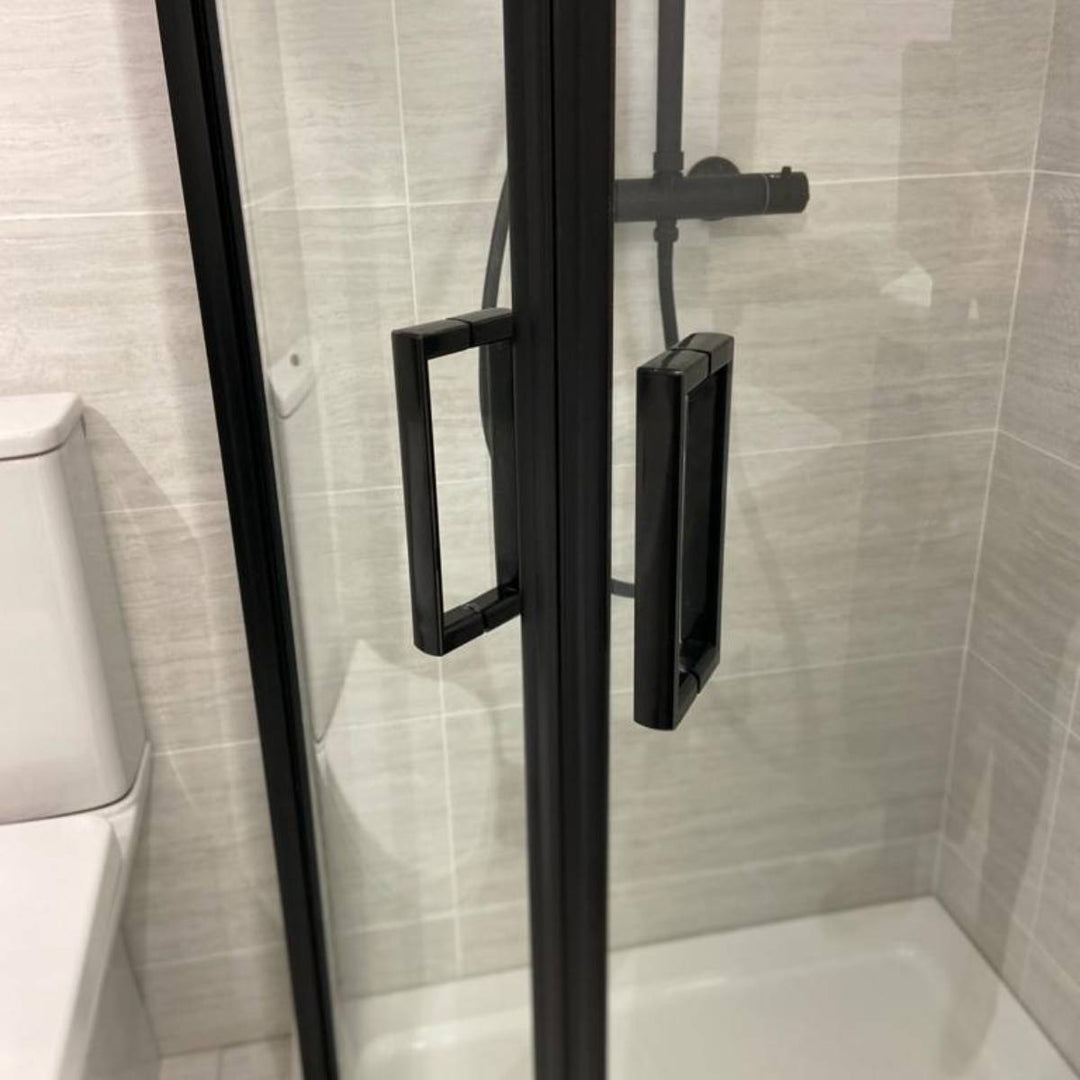 Nuie Pacific 800mm Quadrant Shower Enclosure - Black