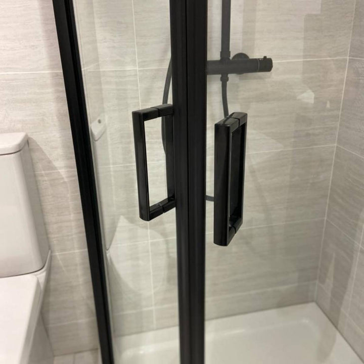 Nuie Pacific 800mm Quadrant Shower Enclosure - Black