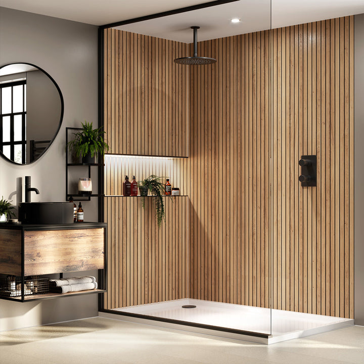 Multipanel Nature Collection Brown Cuneo Oak 598mm Tongue &amp; Groove Panel