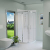 Neptune 900mm Quad Shower Enclosure - Porcelain White