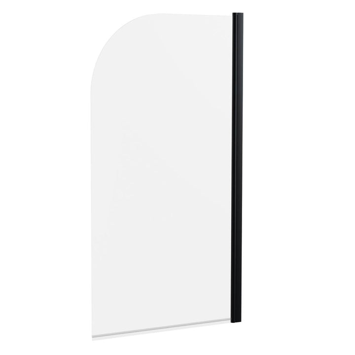 Noir Curved Bath Screen
