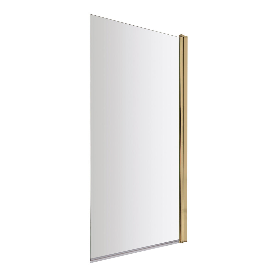 Nuie Pacific Square Bath Screen - Brushed Brass