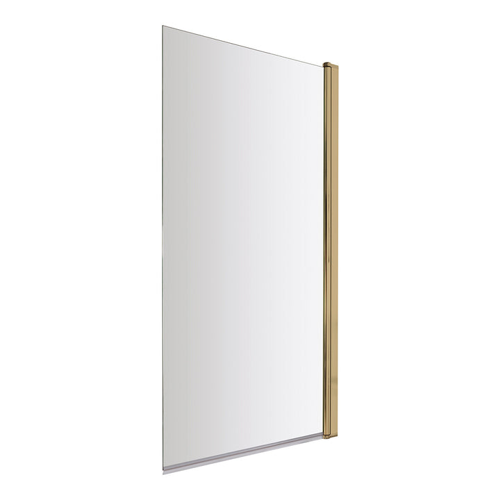Nuie Pacific Square Bath Screen - Brushed Brass