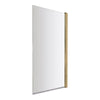 Nuie Pacific Square Bath Screen - Brushed Brass