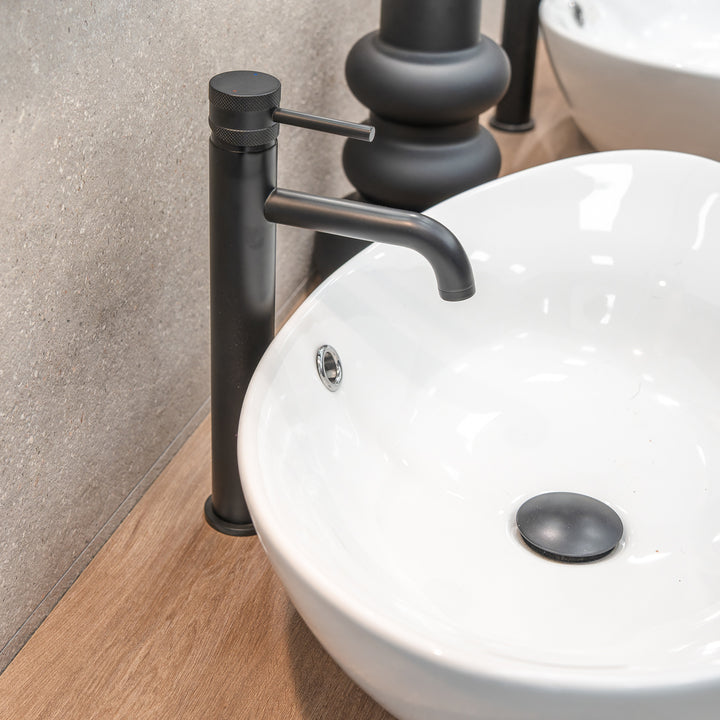 Eliseo Ricci Exclusiv Tall Mono Basin Mixer - Black