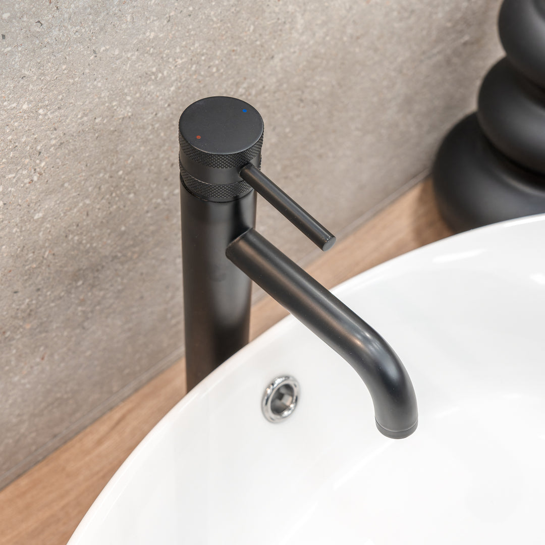 Eliseo Ricci Exclusiv Tall Mono Basin Mixer - Black